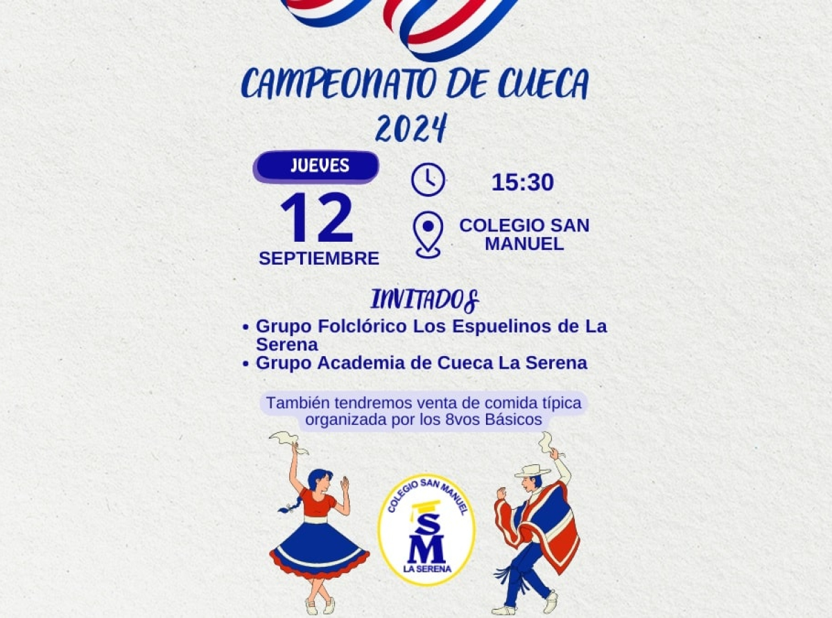 INVITACIÓN CAMPEONATO DE CUECA 2024