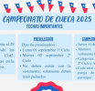 CAMPEONATO DE CUECA 2025 - FECHAS IMPORTANTES