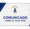 COMUNICADO LUNES 27 JULIO 2026